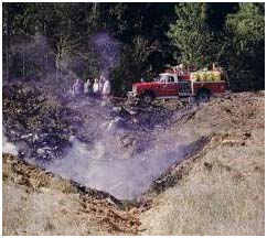 Hijacked plane crashed into a field in Shanksville, Pennsylvania