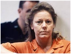 Aileen Wournos in prison jump suit