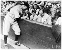 Al Capone at a baseball game