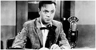 Alan Freed playing music for WINS in New York