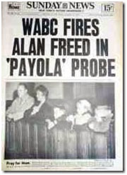 newspaper report of Alan Freed getting fired