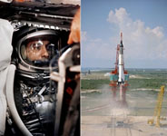 Alan Shepard, piloting the Freedom 7 mission