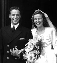 Alan Shepard with his wife