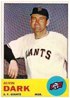 Alvin Dark managing the Giants