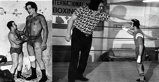 Andre the Giant early in wrestling career