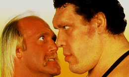Andre the Giant with Hulk Hogan