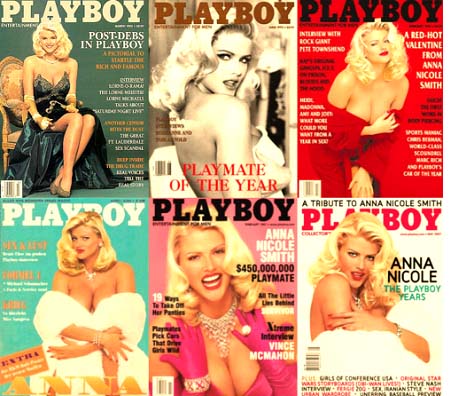 Anna Nicole Smith on cover of playboy magazine