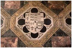 Marble floor marking where Anne Boleyn is buried