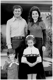 Annette Funicello with her children