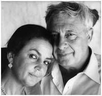 Ariel Sharon with his 2nd wife, Lily