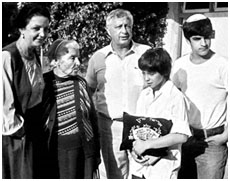 Ariel Sharon with his 2 sons