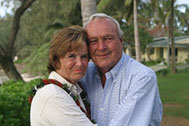 Arnold Palmer with his second wife