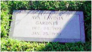 Ava Gardner grave