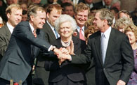 Barbara Bush at her son's inauguration