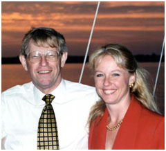 Barbara Olson with her husband, Theodore
