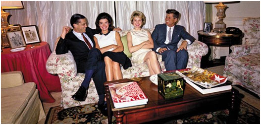 Ben Bradlee with the Kennedy's