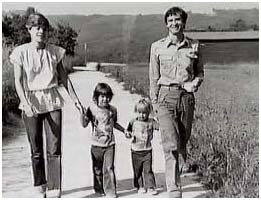 Berry Berenson with two sons