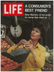 Bess Myerson on cover of LIFE Magazine