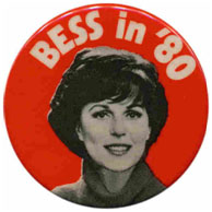 Bess Myerson campaign button
