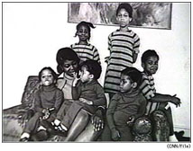 Betty Shabazz and her six daughters