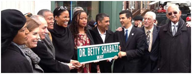 Dr. Betty Shabazz Way street sign