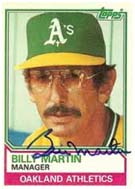 Billy Martin as manager of the Oakland A's