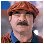 Bob Hoskins in Super Mario Brothers