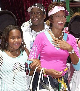 Bobbi Kristina Brown with her parents