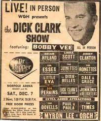 Bobby Vee on the Dick Clark show poster