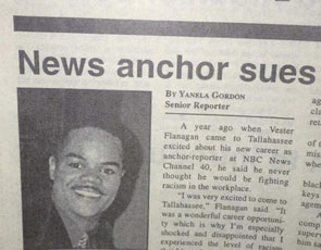 Bryce Williams newspaper report of law suit