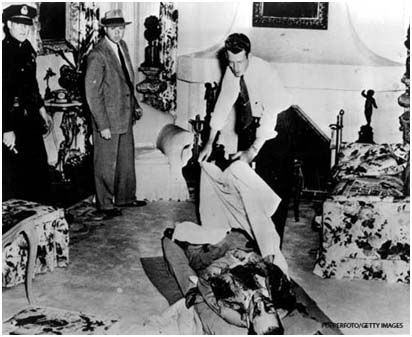 Bugsy Siegel dead - murder scene