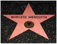 Burgess Meredith star on Hollywood's Walk Of Fame