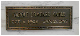 Carole Lombard headstone