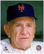 Casey Stengel managing the Mets