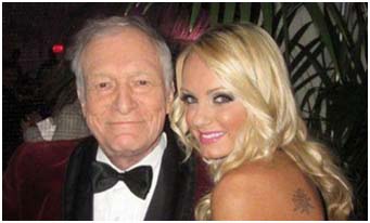 Cassandra Lynn with Hugh Hefner