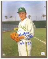 Catfish Hunter baseball card on Kansas City Athletics