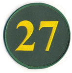 Catfish Hunter number 27 retired by the A's