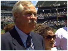 Catfish Hunter at Yankee stadium