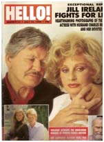 Charles Bronson with Jill Ireland on cover of Hello magazine