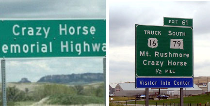 Crazy Horse memorial highway