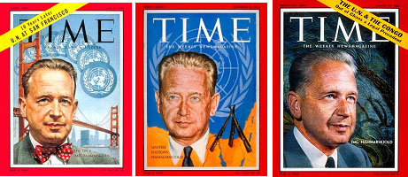 Dag Hammarskjold on cover of TIME Magazines