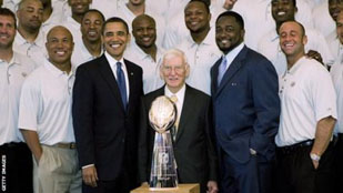 Dan Rooney with President Obama