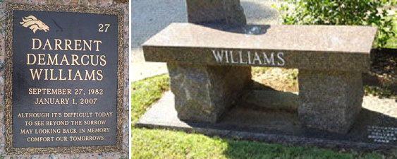 Darrent Williams grave