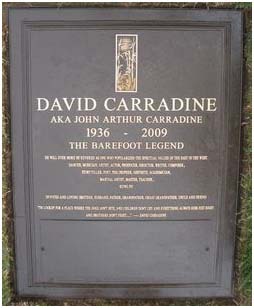 David Carradine grave site