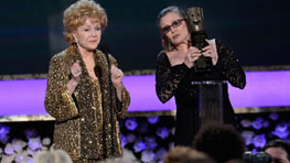 Debbie Reynolds at Screen Actors Guild Awards in 2015