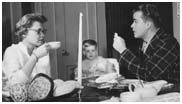 Dick Clark with his wife and son