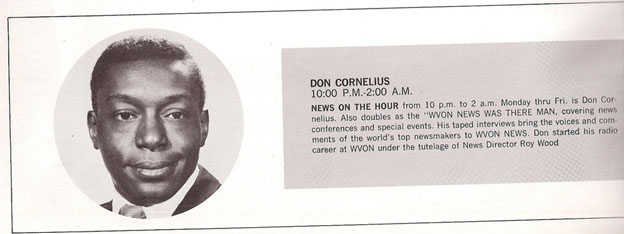 Don Cornelius working at WVON