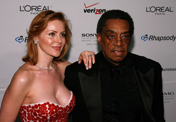 Don Cornelius and his wife, Victoria