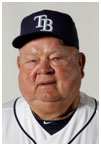 Don Zimmer with the Tampa Bay Rays