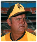 Don Zimmer coaching on the padres